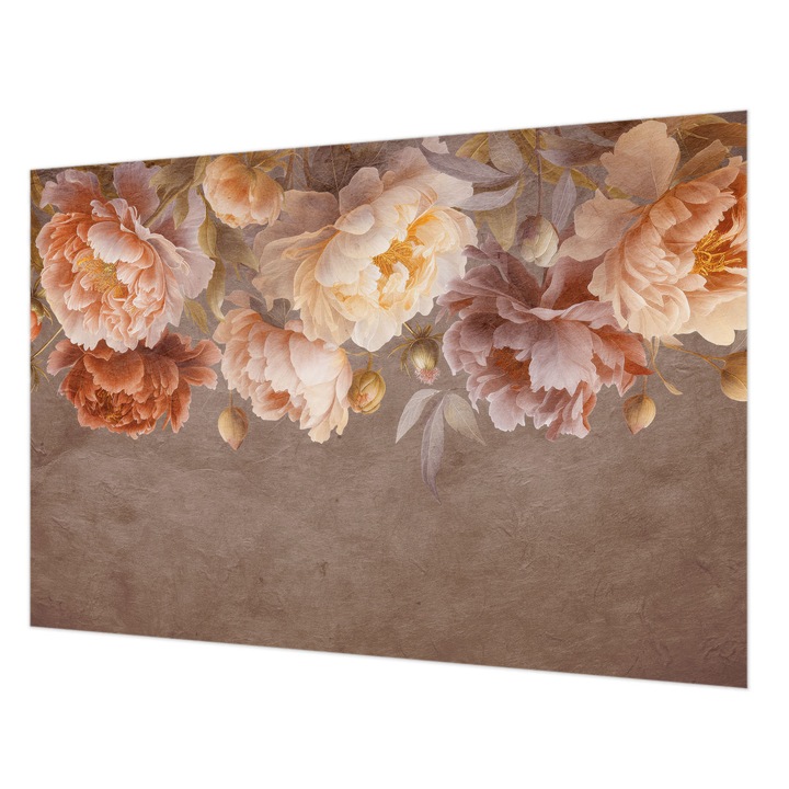 Fotótapéta Falra, Wallfluent, Virágos elegancia, Barna, 152 x 104 cm, Nem Szőtt, Modern Dizájn, 010100060030000285316