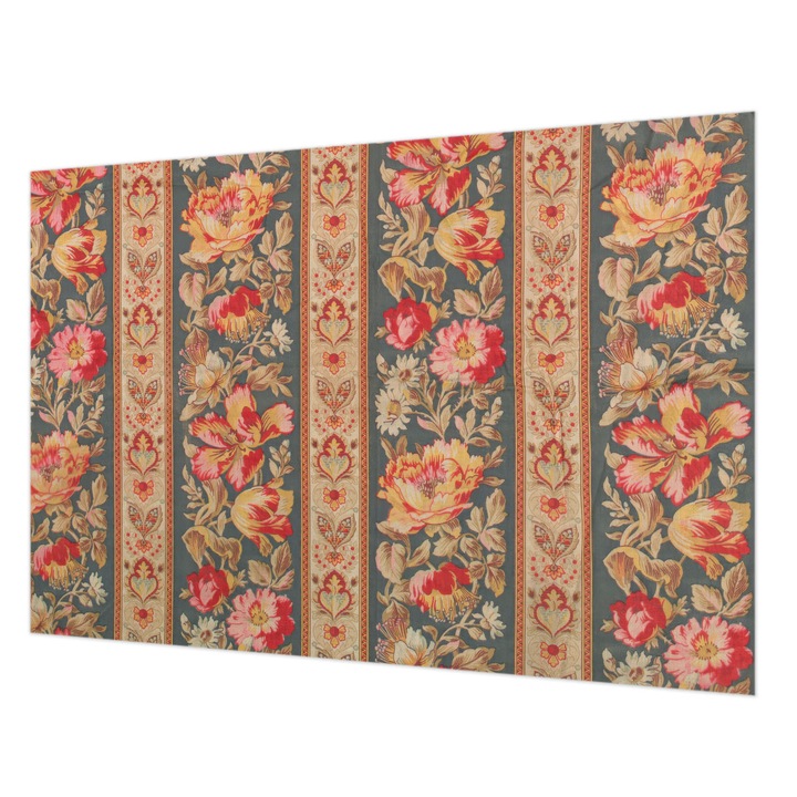 Tapéta Vlies Fali Dekoráció, Wallfluent, Színes virágok, Szürke, 152 x 104 cm, Nem Szőtt, Előszobába, Hálószobába, 010100060030000285356