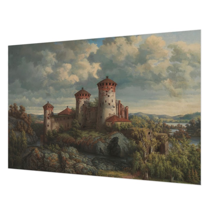 Dekor Tapéta, Wallfluent, Romantikus táj, Zöld, 152 x 104 cm, Nem Szőtt, Modern Dizájn, 010100060030000285370