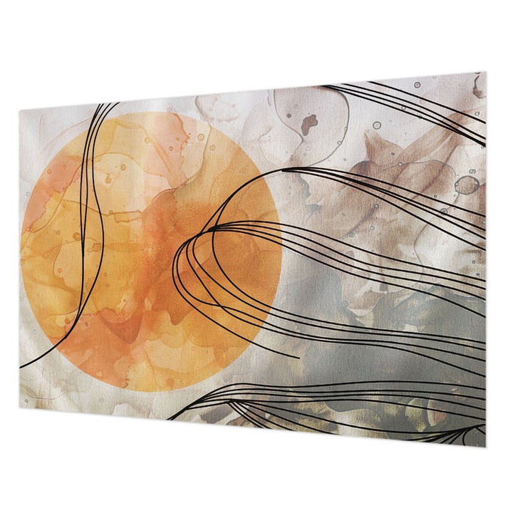 Fotótapéta Falra, Wallfluent, Harmonikus absztrakció, Narancssárga, 152 x 104 cm, Vlies, Stílusos, 010100060030000285114