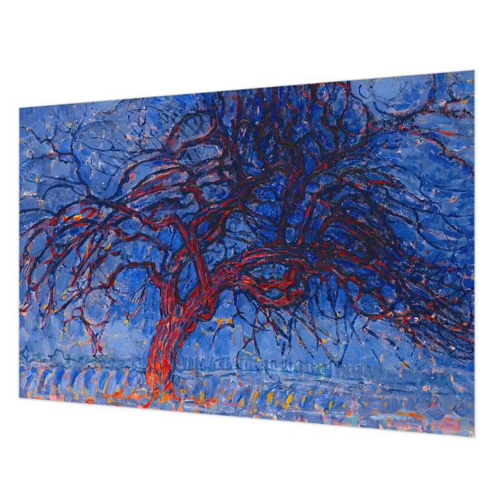 Tapéta Vlies Fali Dekoráció, Wallfluent, Lángfa, Kék, 152 x 104 cm, Nem Szőtt, Élénk Színek, 010100060030000285440