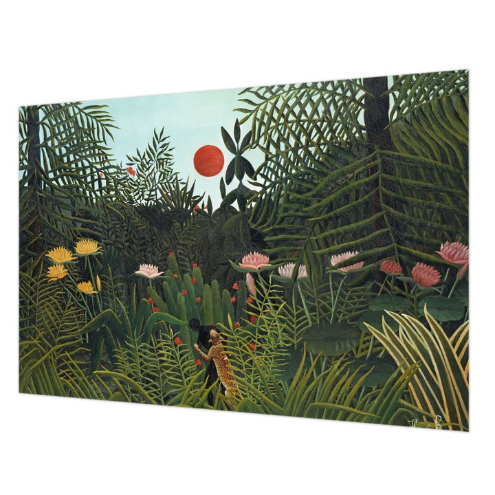 Tapéta Vlies Fali Dekoráció, Wallfluent, Egzotikus táj, Zöld, 152 x 104 cm, Nem Szőtt, Élénk Színek, 010100060030000285441