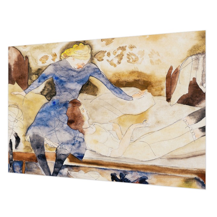 Dekor Tapéta, Wallfluent, Női béke, Barna, 152 x 104 cm, Nem Szőtt, Öko, 010100060030000285463