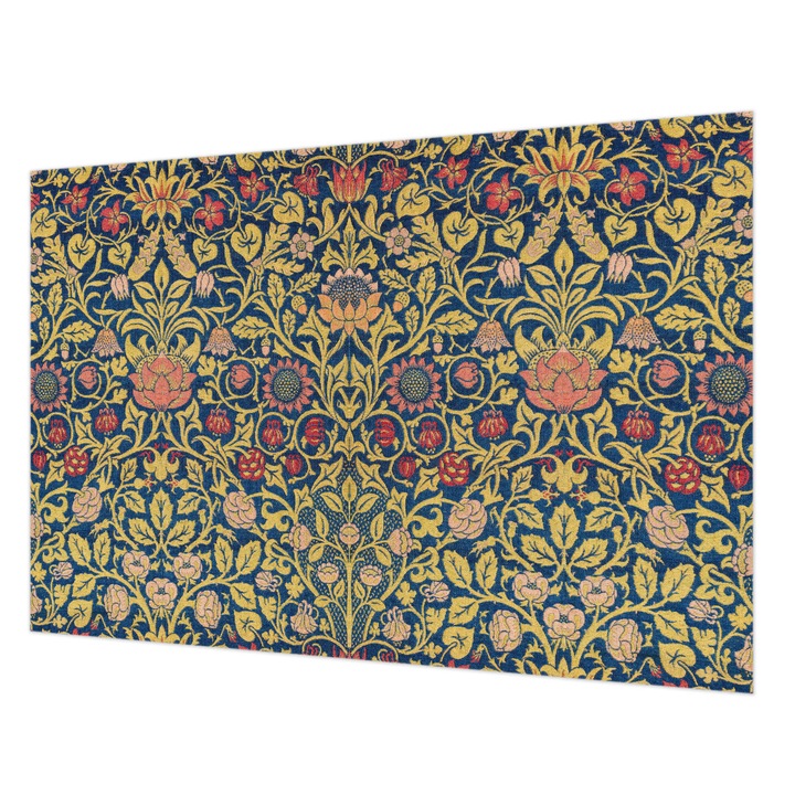 Dekor Tapéta, Wallfluent, Virágminta, Zöld, 152 x 104 cm, Vlies, Előszobába, Hálószobába, 010100060030000285488