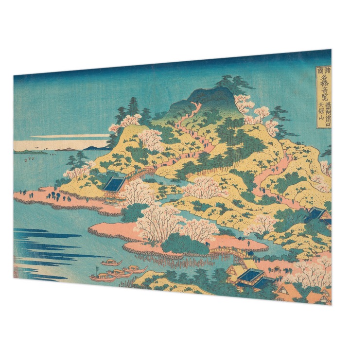 Tapéta Vlies Fali Dekoráció, Wallfluent, Japán tájkép, Kék, 152 x 104 cm, Nem Szőtt, Öko, 010100060030000285550