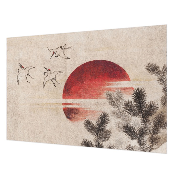 Fotótapéta Falra, Wallfluent, Kelet-erdő, Fehér, 152 x 104 cm, Nem Szőtt, Előszobába, Hálószobába, 010100060030000285544