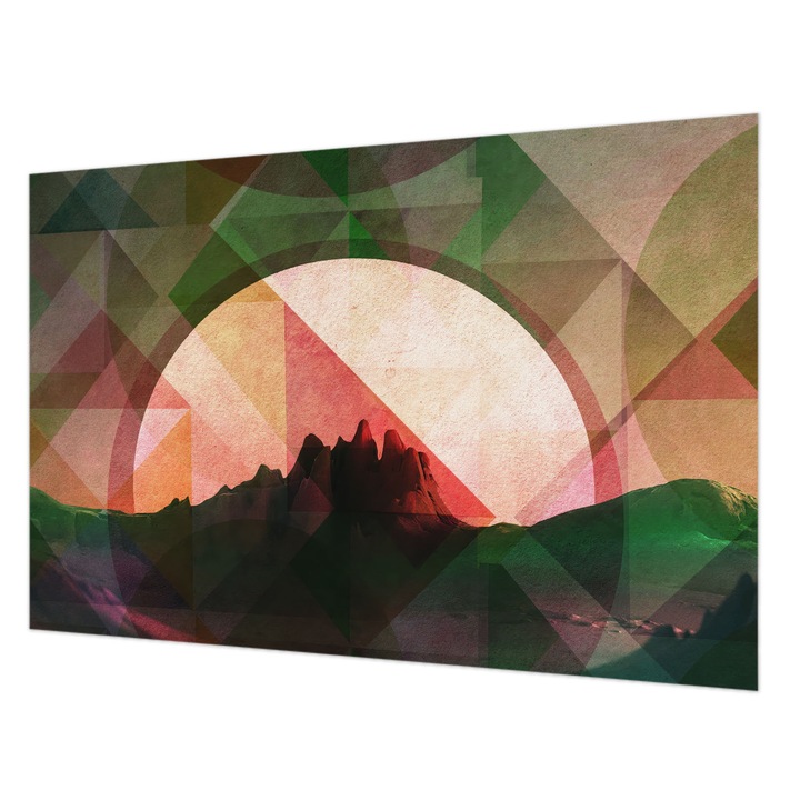 Tapéta Vlies Fali Dekoráció, Wallfluent, Festői dombok, Zöld, 104 x 70 cm, Nem Szőtt, Öko, 010100060020000285040