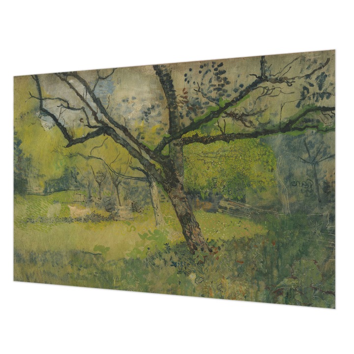 Tapéta Falra, Wallfluent, Zöld táj, Zöld, 152 x 104 cm, Vlies, Modern Belsőépítészeti Dekoráció, 010100060030000285613