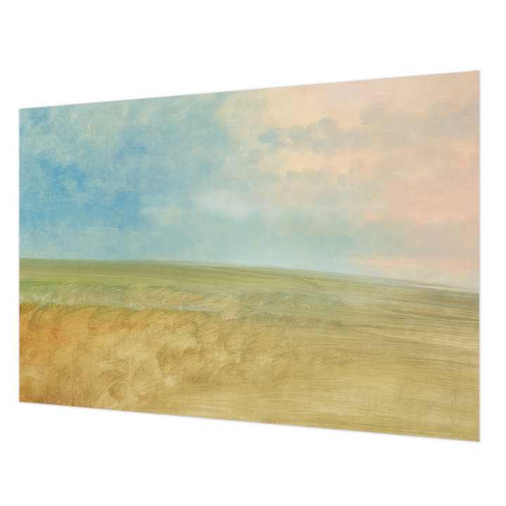 Fotótapéta Falra, Wallfluent, Pasztell mezők, Kék, 152 x 104 cm, Vlies, Stílusos, 010100060030000285635