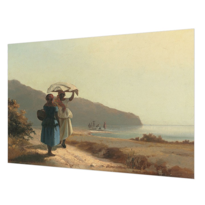 Fotótapéta Falra, Wallfluent, Egy tengerparti séta, Bézs, 152 x 104 cm, Nem Szőtt, Stílusos, 010100060030000285636