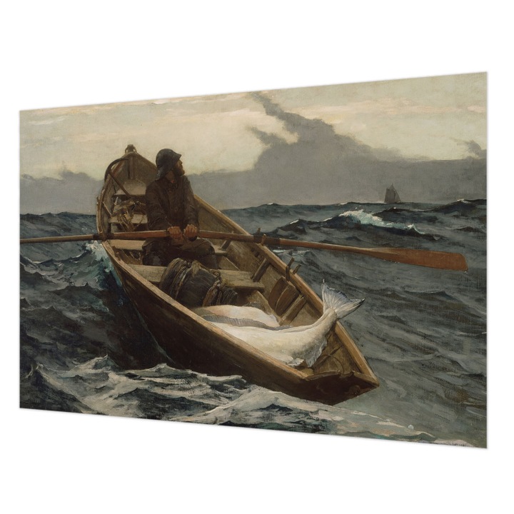 Fotótapéta Falra, Wallfluent, Halász a tengeren, Szürke, 152 x 104 cm, Nem Szőtt, Élénk Színek, 010100060030000285640