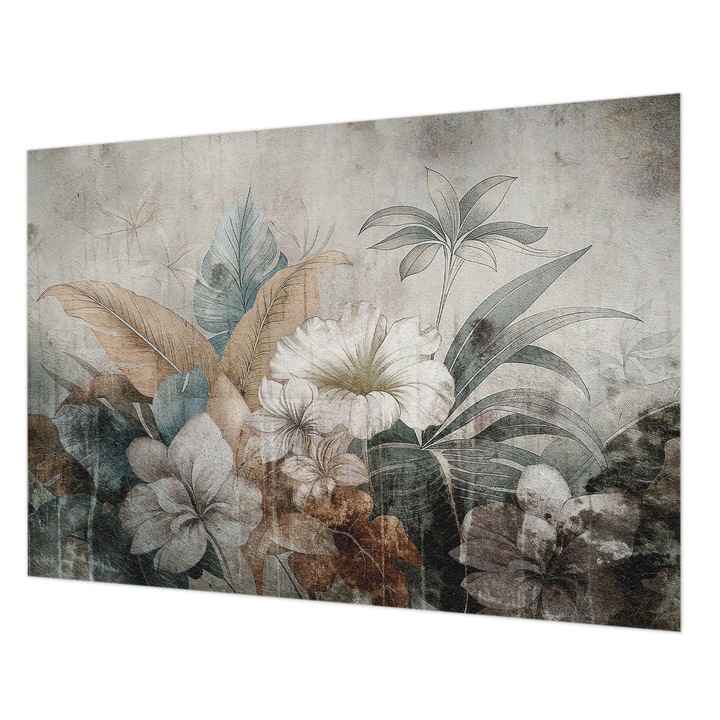 Fotótapéta Falra, Wallfluent, Virágálom, Szürke, 208 x 146 cm, Nem Szőtt, Modern Belsőépítészeti Dekoráció, 010100060040000282744