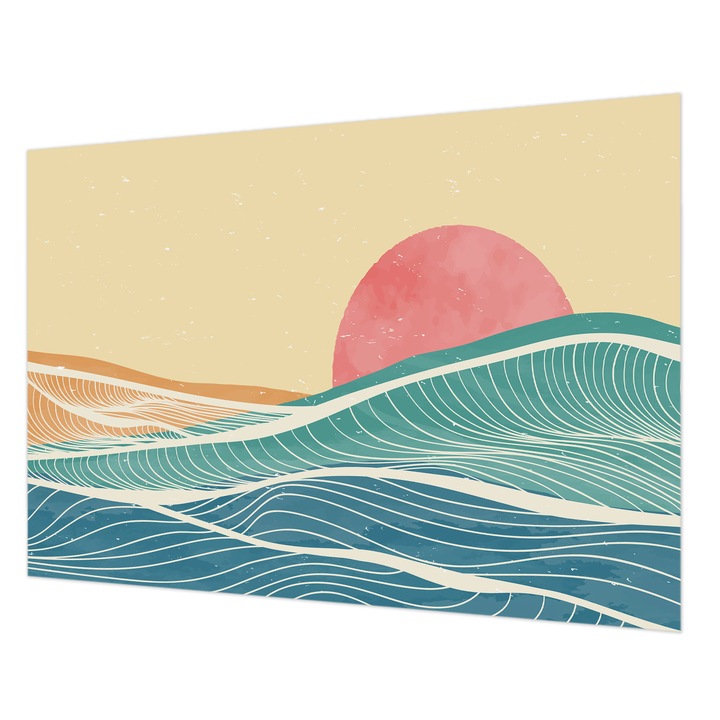 Fotótapéta Falra, Wallfluent, Tengeri hullámok, Bézs, 208 x 146 cm, Nem Szőtt, Előszobába, Hálószobába, 010100060040000282764