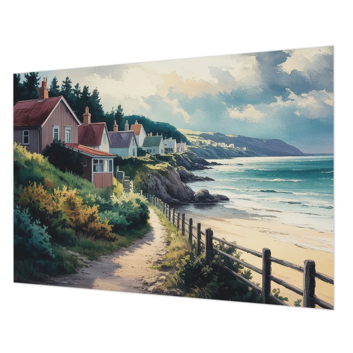 Fotótapéta Falra, Wallfluent, Sziklaházak, Zöld, 208 x 146 cm, Vlies, Könnyen Felszerelhető, 010100060040000284778