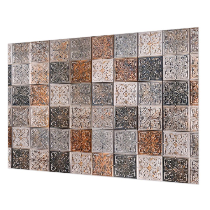 Tapet Vlies De Perete, Wallfluent, Placi ornamentale, Gri, 312 x 219 cm, Decorativ, Ecologic, 010100060080000282524