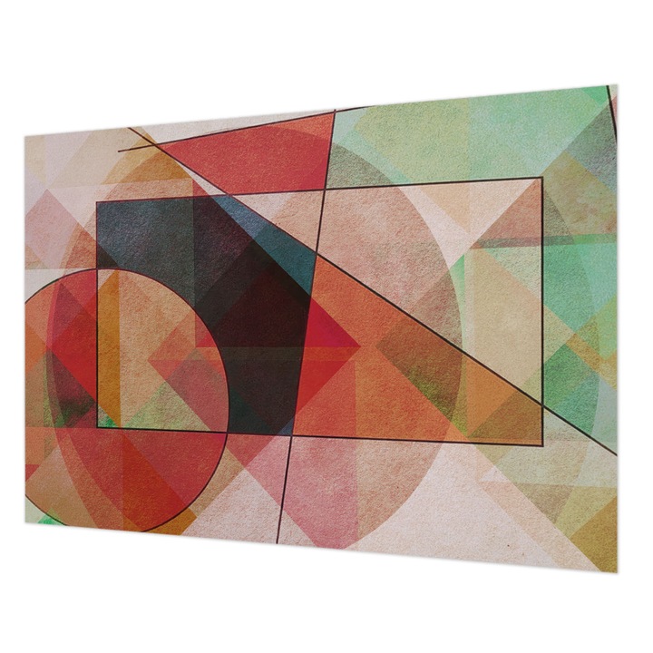 Fotótapéta Falra, Wallfluent, Geometriai absztrakció, Piros, 312 x 219 cm, Nem Szőtt, Dekoráció, 010100060080000284782