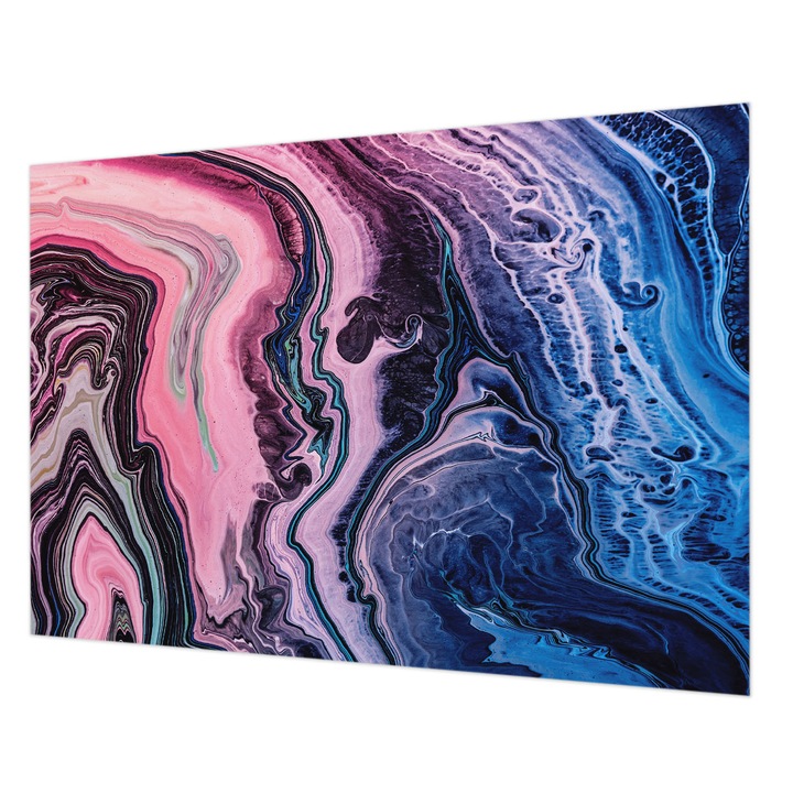 Tapet Vlies Pentru Perete, Wallfluent, Vartejuri colorate, Roz, 312 x 219 cm, Decorativ, Ecologic, 010100060080000282558