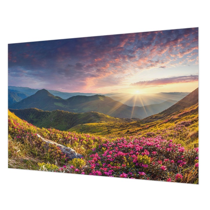 Tapéta Falra, Wallfluent, Hegyi panoráma, Zöld, 208 x 146 cm, Nem Szőtt, Öko, 010100060040000001604