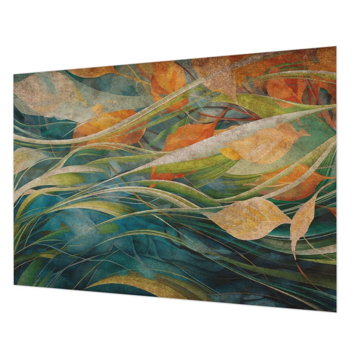 Dekor Tapéta, Wallfluent, Őszi tájkép, Fehér, 208 x 146 cm, Vlies, Modern Tapétatekercs, 010100060040000284828