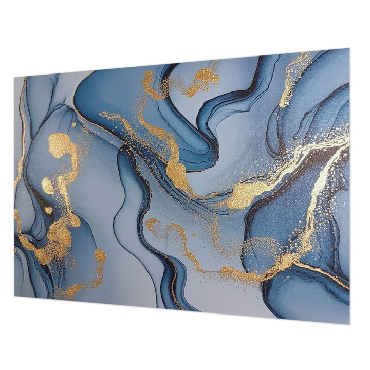 Fotótapéta Falra, Wallfluent, Kék hullámok, Kék, 208 x 146 cm, Nem Szőtt, Élénk Színek, 010100060040000284877