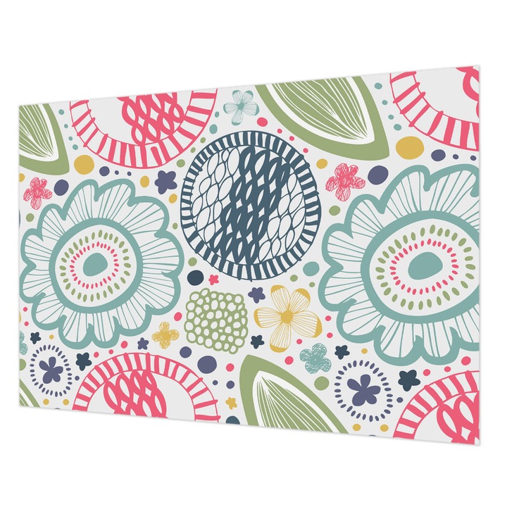 Tapéta Falra, Wallfluent, Virágminták, Kék, 208 x 146 cm, Vlies, Könnyen Felszerelhető, 010100060040000013231