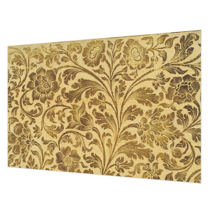 Dekor Tapéta, Wallfluent, Virágminta, Sárga, 104 x 70 cm, Vlies, Könnyen Felszerelhető, 010100060020000285200