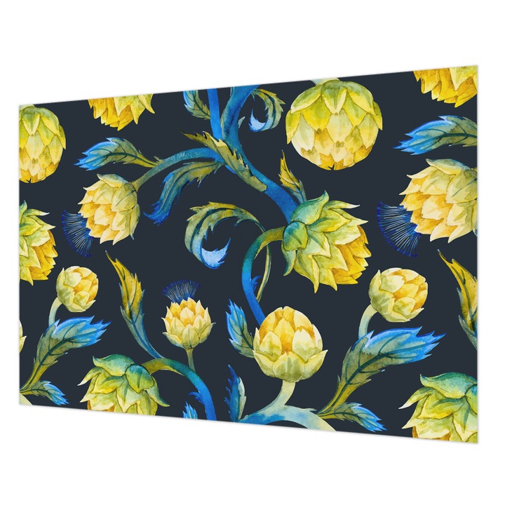 Tapéta Falra, Wallfluent, Növényvirtuóz, Tengerészkék, 208 x 146 cm, Nem Szőtt, Klasszikus, 010100060040000013166