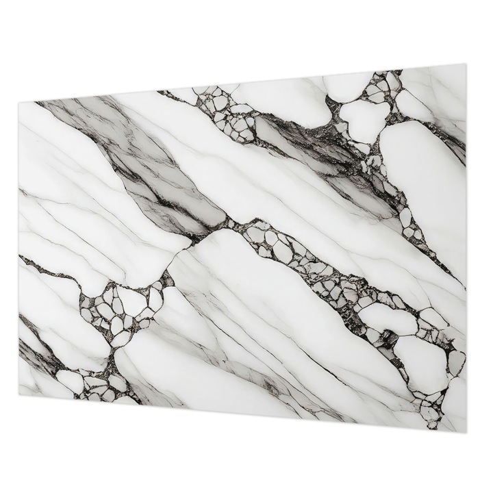 Dekor Tapéta, Wallfluent, Kőminta, Fehér, 208 x 146 cm, Vlies, Könnyen Felszerelhető, 010100060040000282605