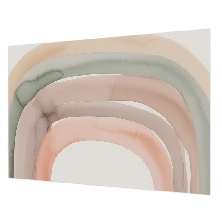 Vlies Fotótapéta De Perete, Wallfluent, Arcuri curcubeu, Bej, 312 x 219 cm, Elegant, Usor De Instalat, 010100060080000284968