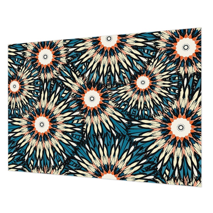 Dekor Tapéta, Wallfluent, Virágenergia, Kék, 208 x 146 cm, Nem Szőtt, Nappaliba, Szobába, 010100060040000012773