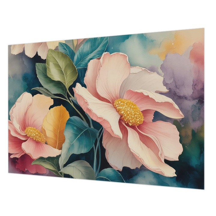 Tapéta Falra, Wallfluent, Virágos elegancia, Rózsaszín, 208 x 146 cm, Nem Szőtt, Modern Dizájn, 010100060040000284851