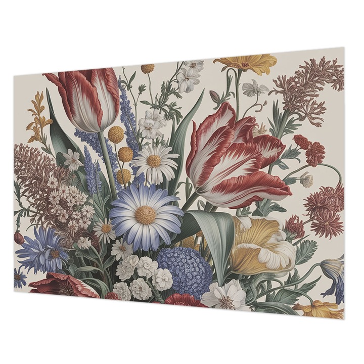 Tapéta Vlies Fali Dekoráció, Wallfluent, Virágcsokor, Bézs, 208 x 146 cm, Nem Szőtt, Előszobába, Hálószobába, 010100060040000285178