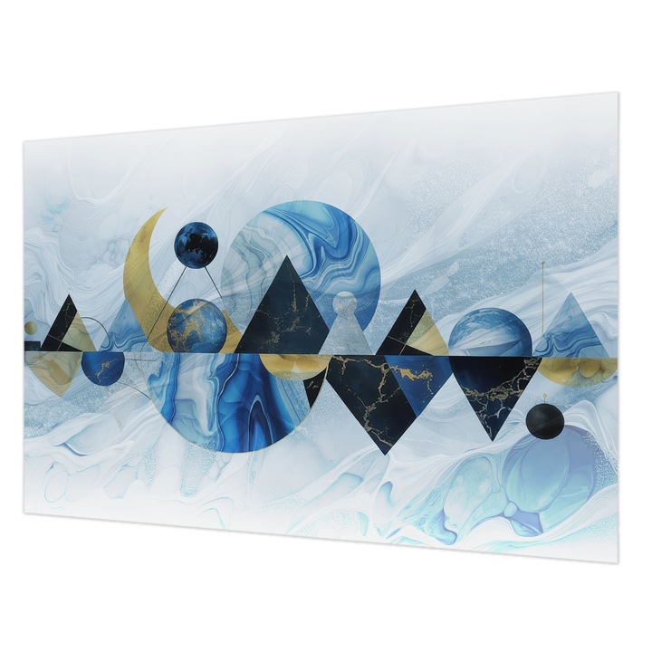 Fotótapéta Falra, Wallfluent, Kozmikus elegancia, Fehér, 104 x 70 cm, Nem Szőtt, Előszobába, Hálószobába, 010100060020000284903