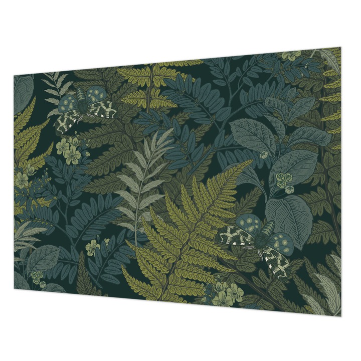 Tapéta Vlies Fali Dekoráció, Wallfluent, Zöld elegancia, Zöld, 208 x 146 cm, Nem Szőtt, Élénk Színek, 010100060040000282769