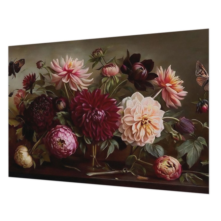 Tapéta Falra, Wallfluent, Virágos fenségesség, Barna, 312 x 219 cm, Nem Szőtt, Élénk Színek, 010100060080000285217