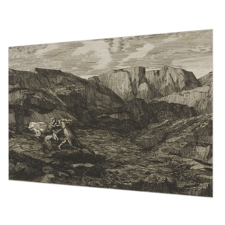 Tapéta Falra, Wallfluent, Hegyi utazás, Barna, 208 x 146 cm, Nem Szőtt, Élénk Színek, 010100060040000285281