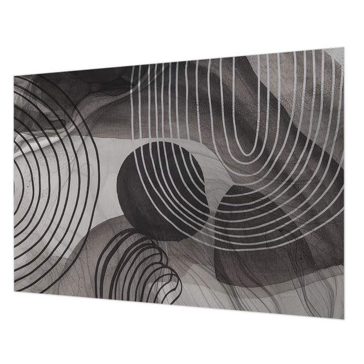 Tapéta Falra, Wallfluent, A formák harmóniája, Szürke, 208 x 146 cm, Vlies, Klasszikus, 010100060040000284997