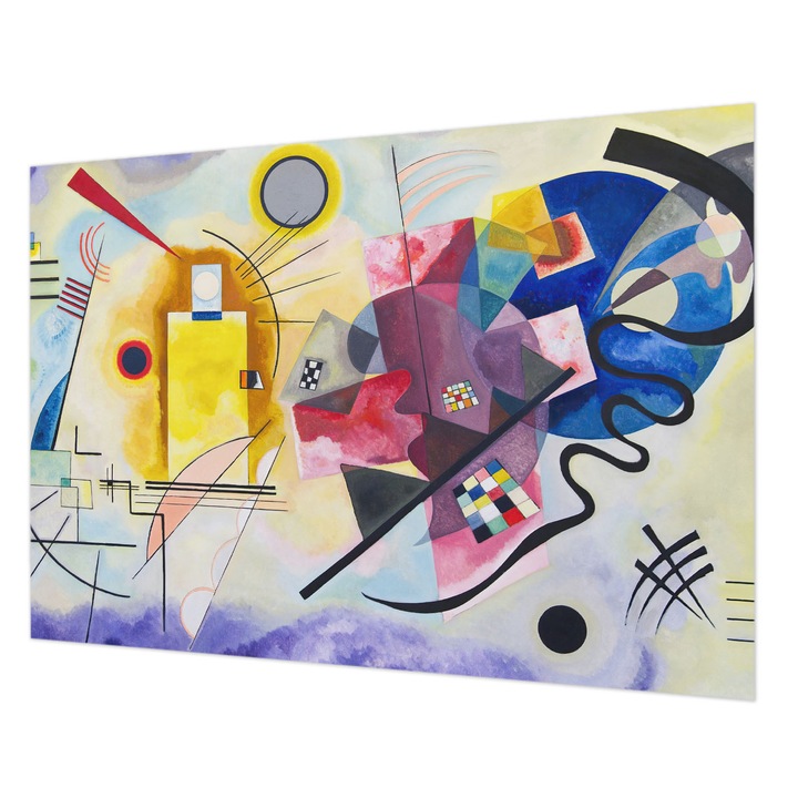 Dekor Tapéta, Wallfluent, Színes absztrakció, Sárga, 208 x 146 cm, Vlies, Nappaliba, Szobába, 010100060040000285385