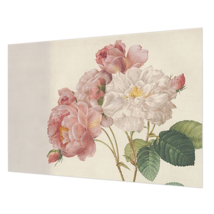 Dekor Tapéta, Wallfluent, Romantikus rózsák, Rózsaszín, 312 x 219 cm, Vlies, Dekoráció, 010100060080000285380