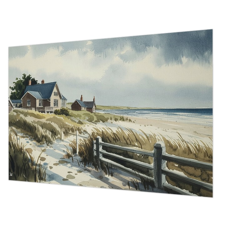 Dekor Tapéta, Wallfluent, Stranddűnék, Fehér, 208 x 146 cm, Nem Szőtt, Előszobába, Hálószobába, 010100060040000285096