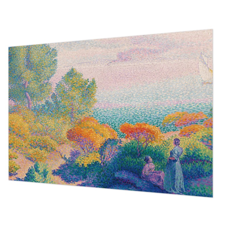 Tapéta Falra, Wallfluent, Tengerparti táj, Kék, 208 x 146 cm, Nem Szőtt, Élénk Színek, 010100060040000285399