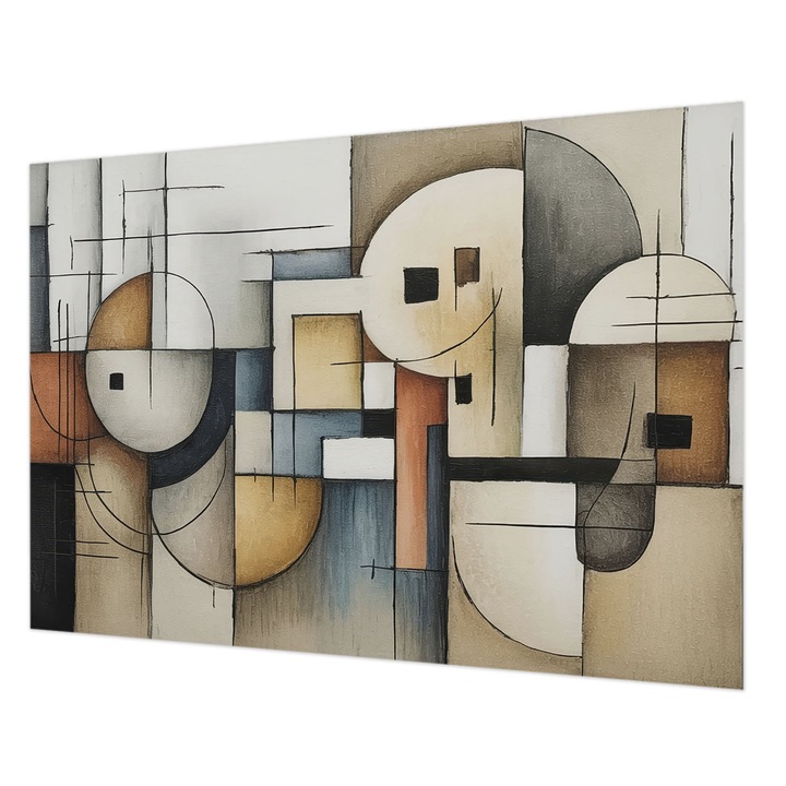 Tapéta Falra, Wallfluent, Geometriai harmónia, Szürke, 208 x 146 cm, Nem Szőtt, Erős Ragasztó, 010100060040000285110