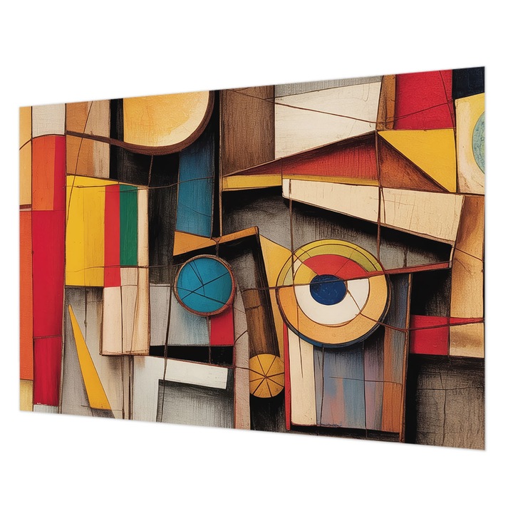 Tapéta Falra, Wallfluent, Geometriai minták, Fehér, 208 x 146 cm, Nem Szőtt, Élénk Színek, 010100060040000285099