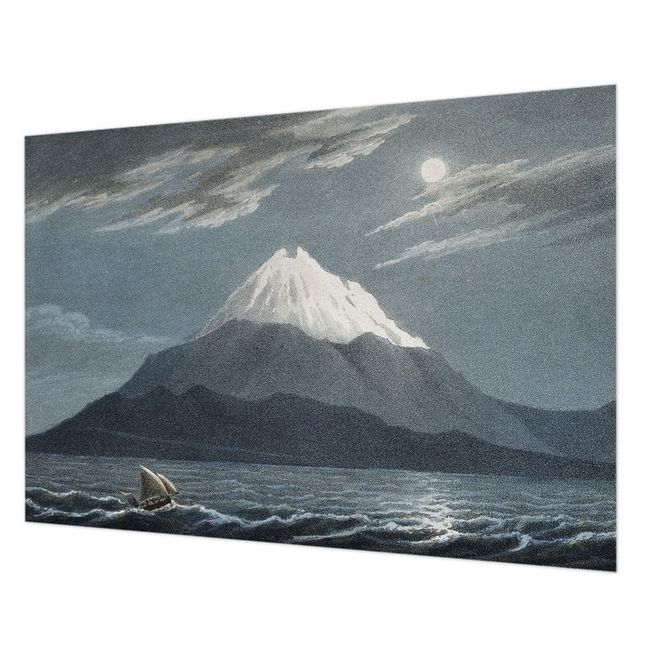 Fotótapéta Falra, Wallfluent, Holdfényes éjszaka, Kék, 312 x 219 cm, Nem Szőtt, Öko, 010100060080000285341