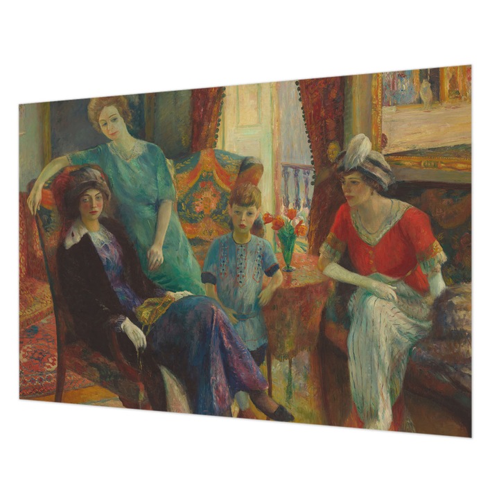 Tapéta Falra, Wallfluent, Klasszikus elegancia, Kék, 208 x 146 cm, Nem Szőtt, Stílusos, 010100060040000285391