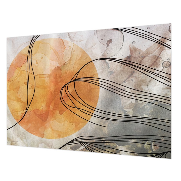 Fotótapéta Falra, Wallfluent, Harmonikus absztrakció, Narancssárga, 208 x 146 cm, Vlies, Stílusos, 010100060040000285114