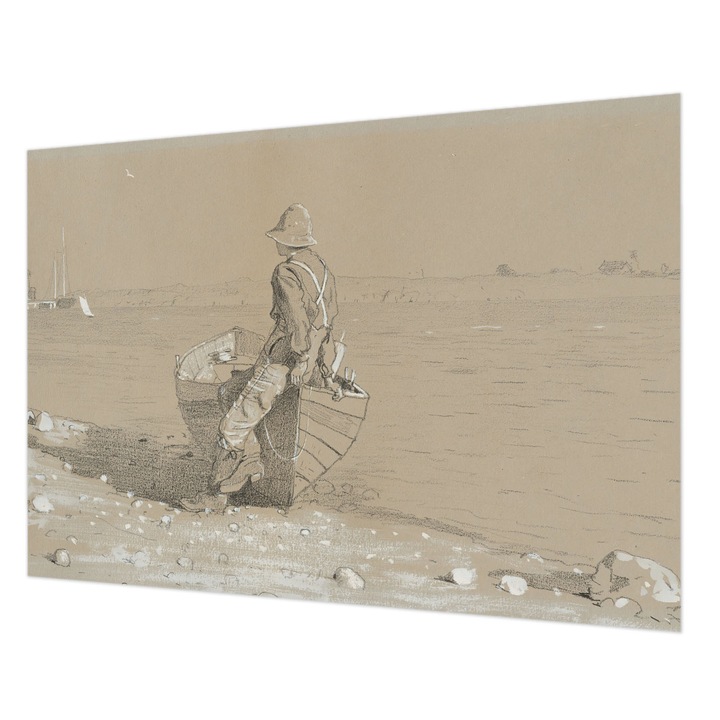 Dekor Tapéta, Wallfluent, Nosztalgikus jelenet, Szürke, 208 x 146 cm, Nem Szőtt, Előszobába, Hálószobába, 010100060040000285390