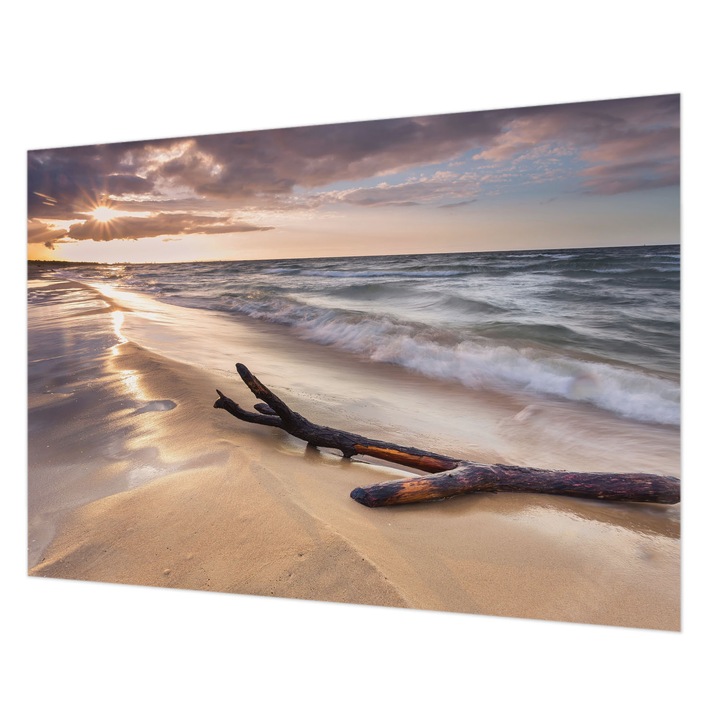 Tapéta Vlies Fali Dekoráció, Wallfluent, Nyugati strand, Kék, 208 x 146 cm, Nem Szőtt, Erős Ragasztó, 010100060040000009253