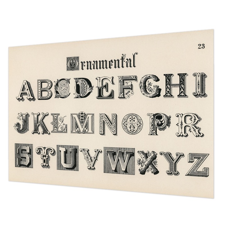 Tapéta Vlies Fali Dekoráció, Wallfluent, Dekoratív betűk, Szürke, 208 x 146 cm, Nem Szőtt, Modern Belsőépítészeti Dekoráció, 010100060040000285445