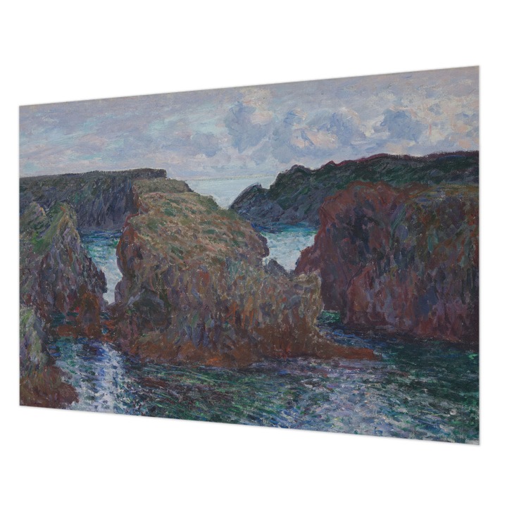 Fotótapéta Falra, Wallfluent, Sziklás part, Kék, 312 x 219 cm, Nem Szőtt, Modern Belsőépítészeti Dekoráció, 010100060080000285530